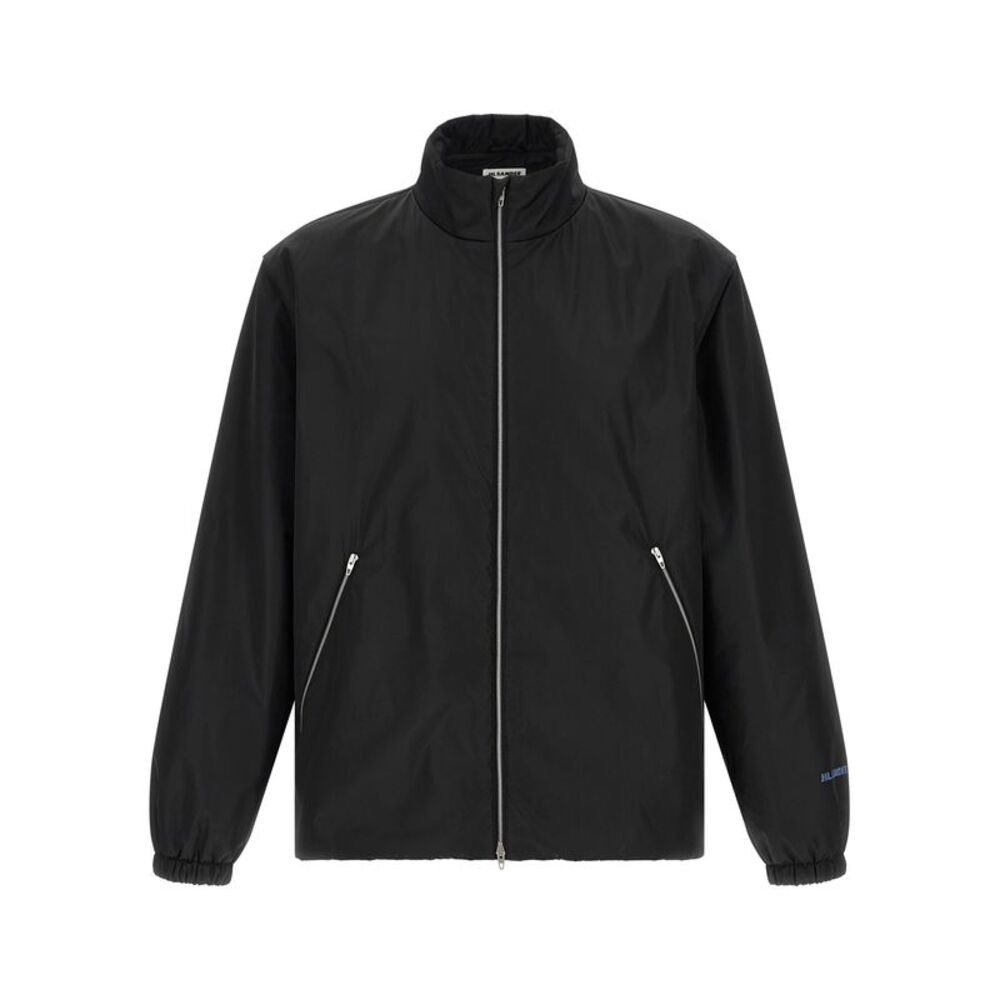 Jil Sander Black Polyester Full-Length Men's Jacket